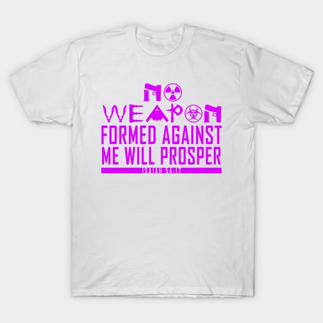 No Weapon Formed (Purple) T-Shirt by Wakanda Forever